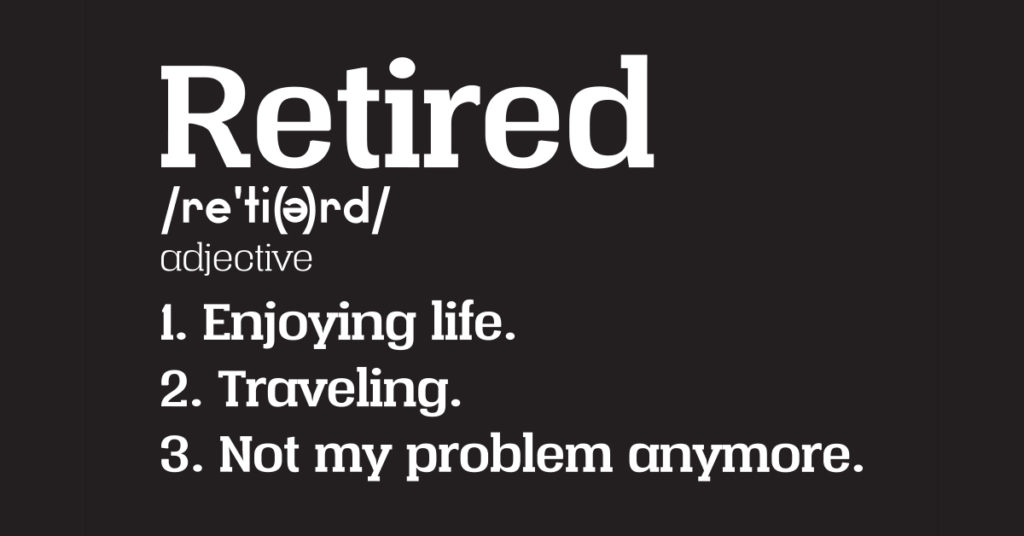 "Retired" defined